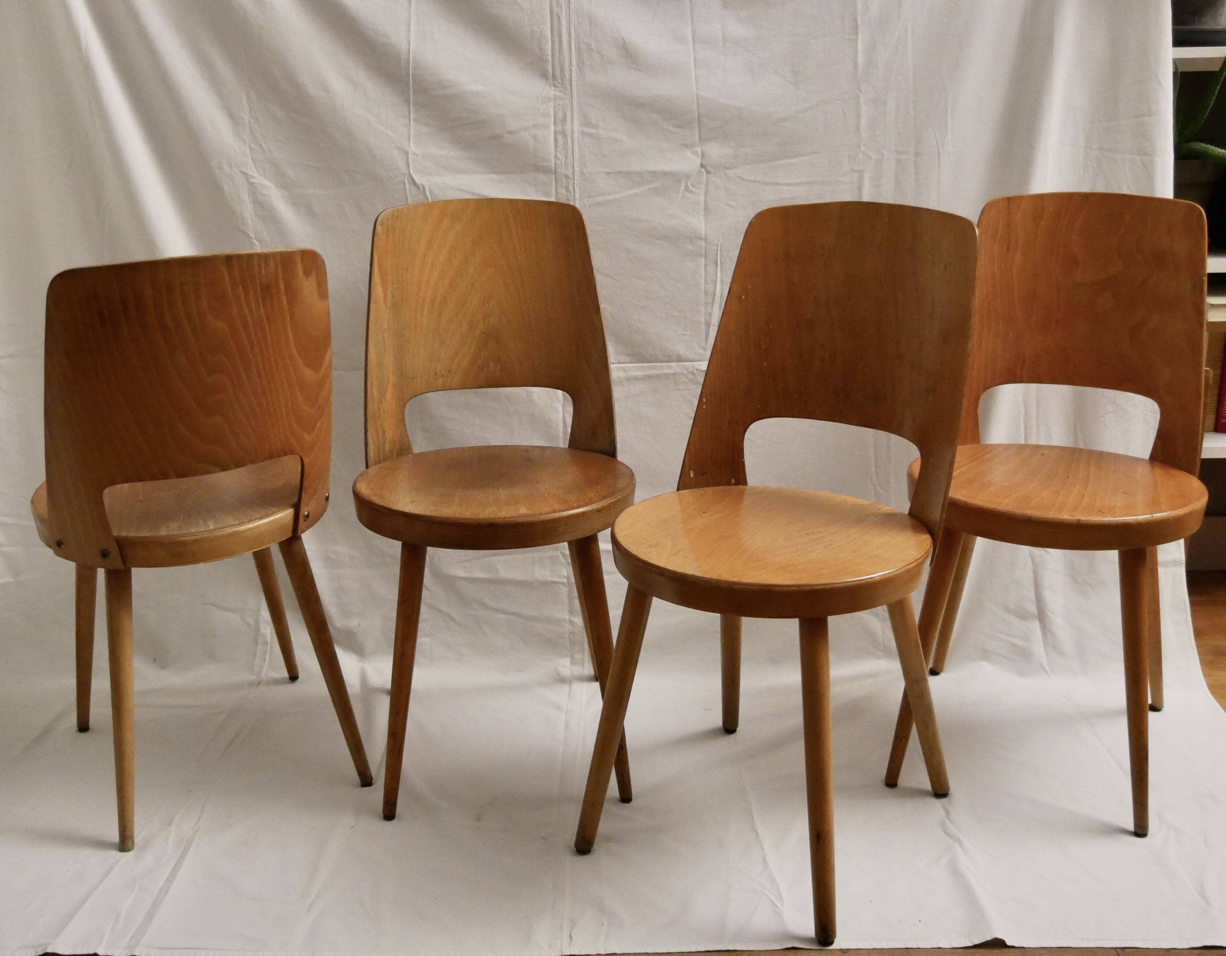 Set of 4 Mondor Baumann chairs