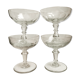 Lot de 4 coupes à champagne en cristal