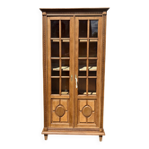 Vitrine art déco bois brut