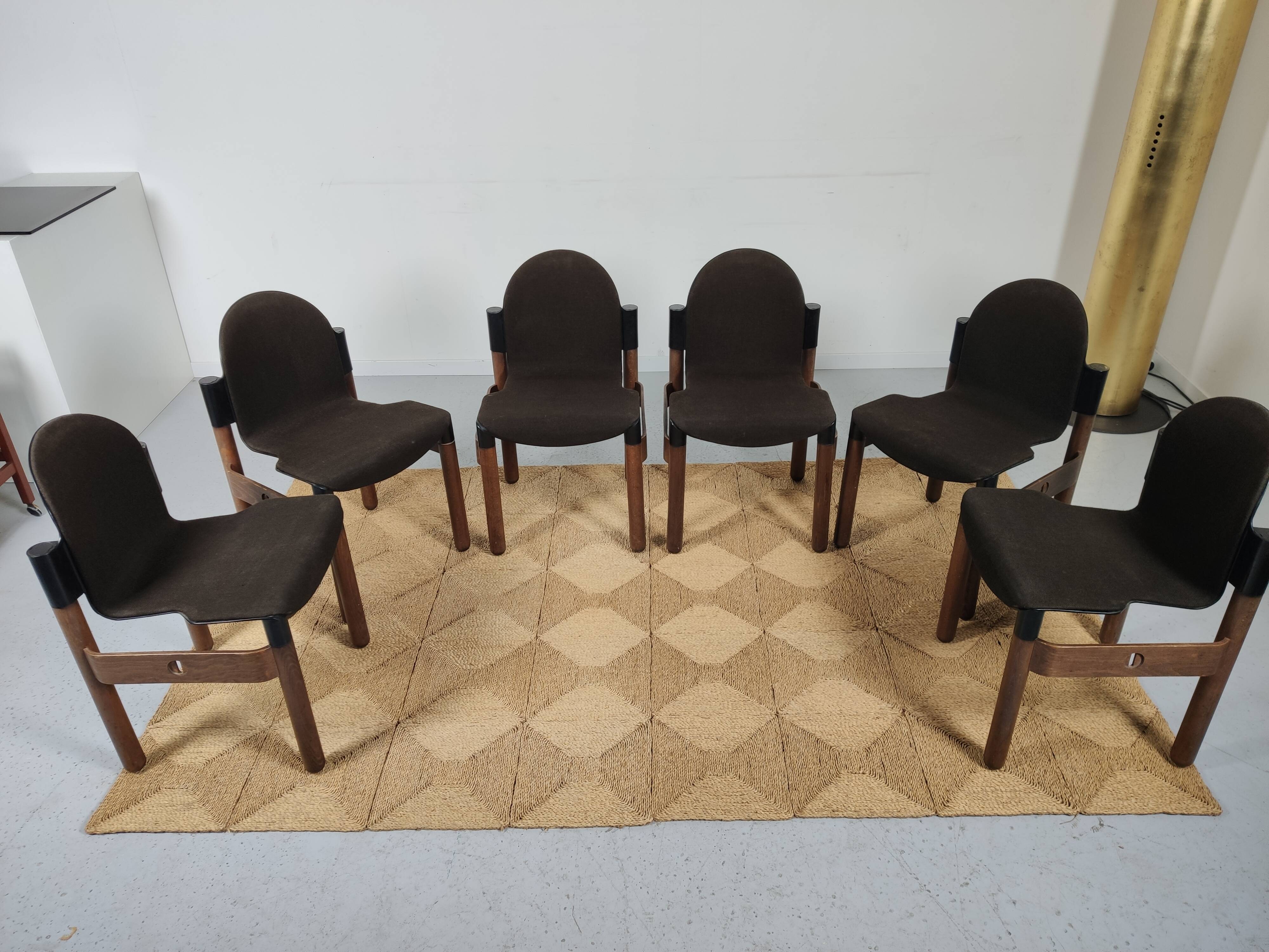 lot 6 Flex chairs by Gerd Lange for Thonet 1977