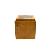 Tommaso Barbi, Mid-century burl ice bucket, TB Italy, ca. 1970
