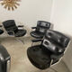 6 fauteuils en cuir Lobby Chair design Ray et Charles Eames, Hermann Miller