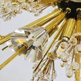 Grand Sputnik chandelier Metropolitan Opera in crystal and brass J.L. Lobmeyr