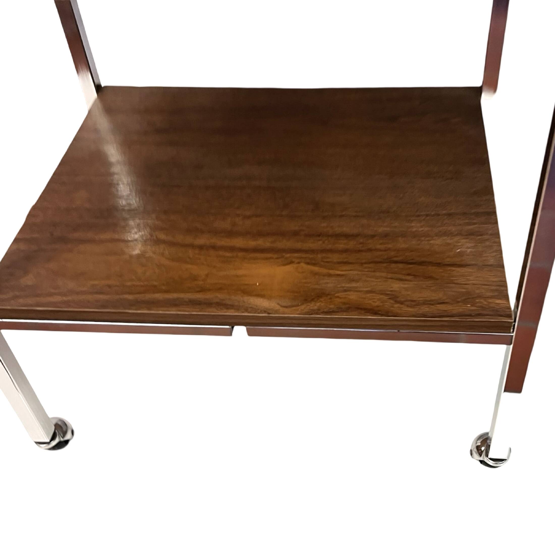 Modernist mobile table or bar Denmark 1970s.