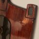 Vintage coat rack mid-century wooden rack with metal hooks, 55 × 40 × 92 cm