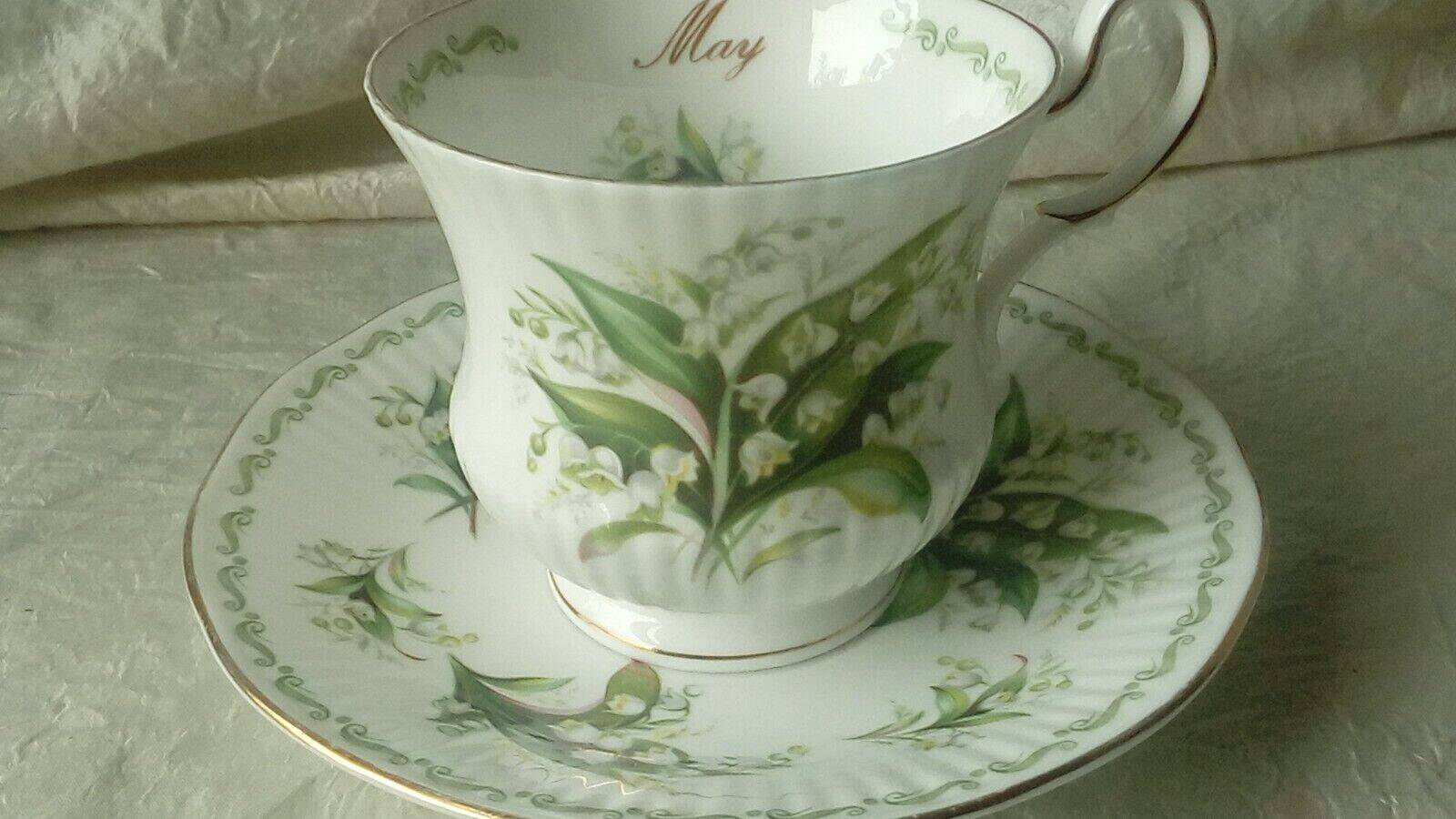 Queen's royal albert english porcelain coffee tea cup month of may