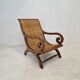 Colonial Style Carved Caned Plantation Chair