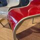 Pair of FPE chairs by Ron Arad for Kartell translucent and red Italy