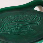 Free-form presentation dish Green Slurry 50s