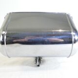 Art deco office lamp in chrome metal