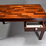 Rosewood desk by Jean Gillon for Italma. Brazil 1970's