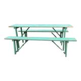 Tables and benches of guinguette