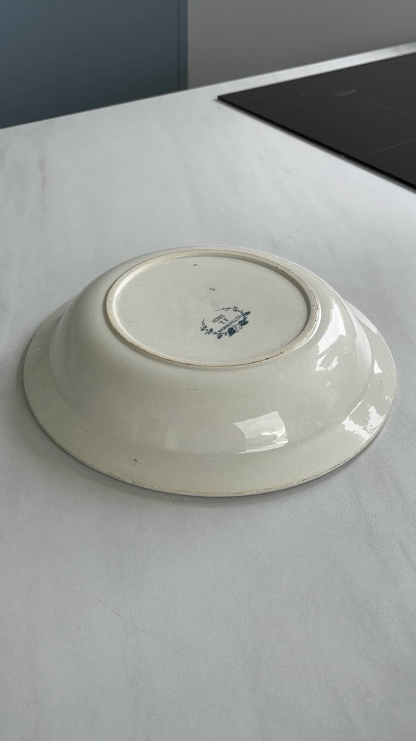 Old Badonviller ironstone salad bowl - Mûre model, early 20th century