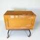 1960s low bar cabinet on wheels