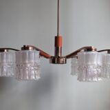6-arm chandelier, Denmark 1960-1970