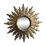 Miroir soleil bois