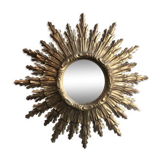 Wooden sun mirror