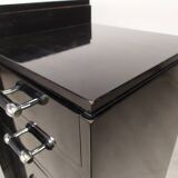 Modernist art deco black lacquered buffet
