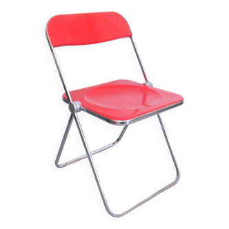 Chaise Plia rouge Giancarlo Piretti Anonima Castelli