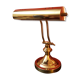 Lampe de notaire de banquier dorée