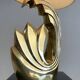 Living room lamp in golden brass