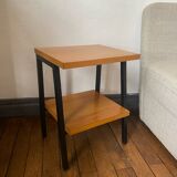 Industrial style metal bedside table