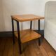Industrial style metal bedside table