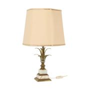 Lampe de table vintage en forme de palmier et d'ananas, massive, années 1970, 48 cm