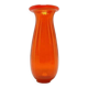 ABM Vase, mid-century modern, orange glass, Poland, 1970s