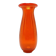 ABM Vase, mid-century modern, orange glass, Poland, 1970s