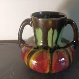 Art Deco ceramic vase signed Henri Delcourt France