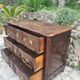 Crossbow chest of drawers in walnut, 18th century period