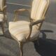 Pair of Louis XV style convertible armchairs