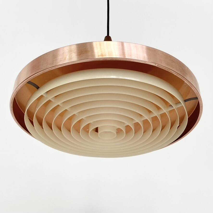 Suspension cuivre vintage 60