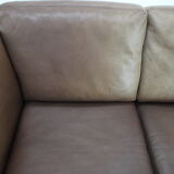 1960s Georg Thams Leather 3-Seather Sofa