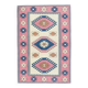 1970s Vintage Turkish Hand-Knotted Wool Cotton Pink Area Rug 120x176
