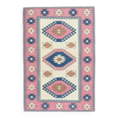 Tapis turc en laine et coton noué à la main, années 1970