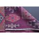 Vintage Turkish Oushak handmade wool cotton pink runner rug 79x342