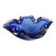 Murano - Murano Sommerso - asbak - schaal - cobalt blauw - 1960's