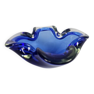 Murano - Murano Sommerso - asbak - schaal - cobalt blauw - 1960's