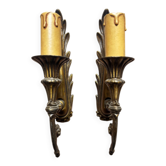 Pair of antique wall sconces