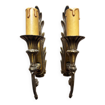 Pair of antique wall sconces