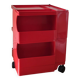 Joe Colombo Boby Red Plastic Serving Trolley for Bieffeplast Italy 1968 Space Age