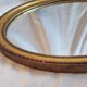 Oval mirror gilded wood, 44x34 cm