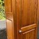 Scandinavian single-door solid wood wardrobe with hanging space