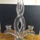 4 crystal lily candle holders from Vannes le Châtel.