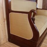 Restoration Period Turkish Sofa in Mahogany with Swan Neck