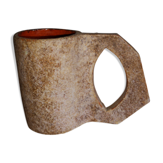 Ancient brutalist sandstone cup