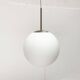Suspended glass ball lamp by Peill & Putzler.