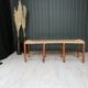 Banc ancien en paille